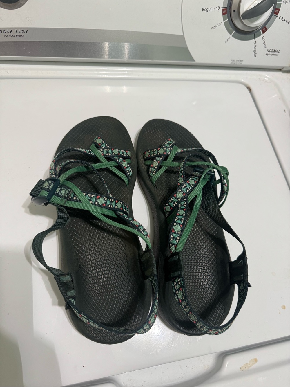 Chaco Women's Dark Green Multi-Pattern Sport Sandals